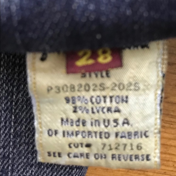 7 For All Mankind Zipper Straight Leg Jean Denim Q - Picture 6 of 8